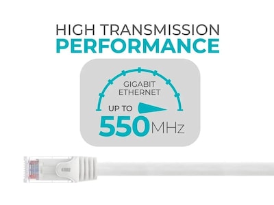 Foto 3 | Foto 3 | Cable De Conexión Monoprice Cat6 10 Pies Blanco Paquete De 12 Unidades Utp 24 Awg - Venta Internacional.