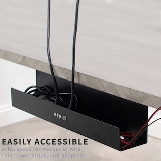 Foto 4 | Foto 4 | Bandeja De Gestión De Cables Vivo Para Debajo Del Escritorio 43 Cm Negra Desk-ac06-1c - Venta Internacional.
