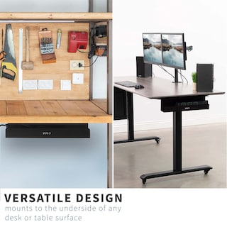 Foto 5 | Foto 5 | Bandeja De Gestión De Cables Vivo Para Debajo Del Escritorio 43 Cm Negra Desk-ac06-1c - Venta Internacional.