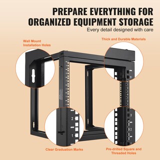 Foto 5 | Foto 5 | Soporte De Pared Para Servidores Vevor 9u Para Equipos De Ti De 19 Pulgadas - Venta Internacional.