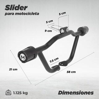 Foto 2 | Foto 2 | Slider para Moto Match 125 Z / 150z color Negro