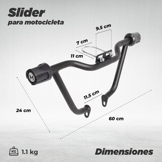 Foto 2 | Foto 2 | Slider para Motocicleta Match Bit 150 color Negro