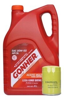 Foto 1 | Foto 1 | Kit Cambio De Aceite Atlantic 1981 Al 1987 1.7 Gonher 20w50