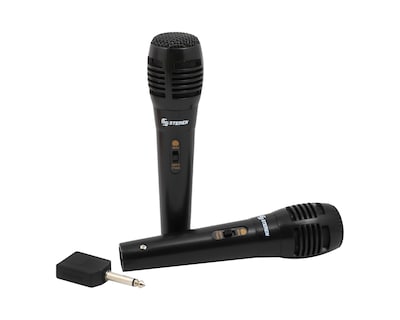 Foto 2 | Foto 2 | Set de 2 Micrófonos Alámbricos con Adaptador de Regalo Steren color Negro