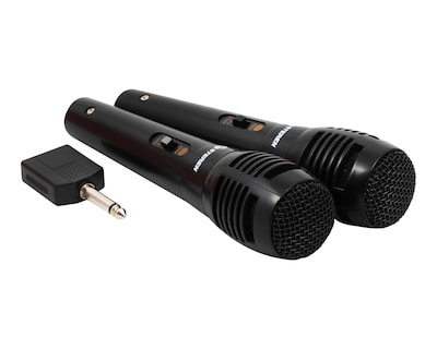 Foto 3 | Foto 3 | Set de 2 Micrófonos Alámbricos con Adaptador de Regalo Steren color Negro