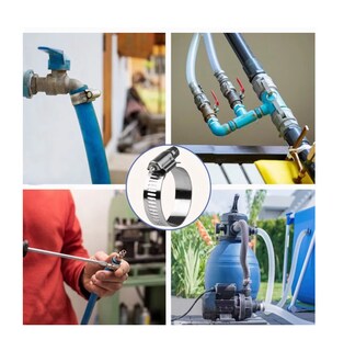 Foto 5 | Foto 5 | Abrazaderas Belug Plateadas 60 Piezas