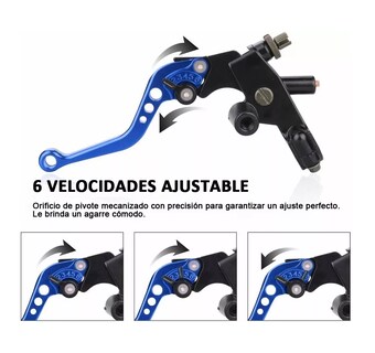 Foto 5 | Foto 5 | Palanca Embrague y Bomba de Freno para Motos Universal Azul Belug