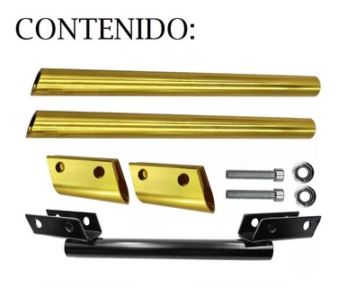 Foto 4 | Foto 4 | Manubrio Deportivo para Moto Metálico Belug 3 Piezas Dorado