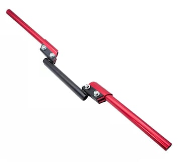 Foto 3 | Foto 3 | Manubrio Deportivo Metálico para Moto Universal Posiciones 3 piezas Rojo
