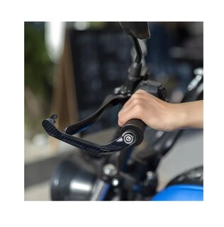 Foto 4 | Foto 4 | Cubre Palancas Reforzado Aluminio Fibra De Carbono Moto Negro