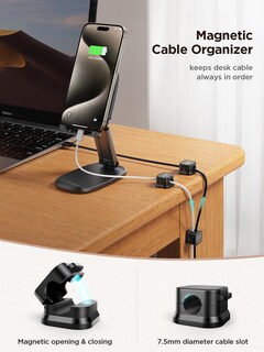 Foto 2 | Foto 2 | Venta Internacional - Soporte Magnético Joyroom para Cables Paquete de 6 Unidades