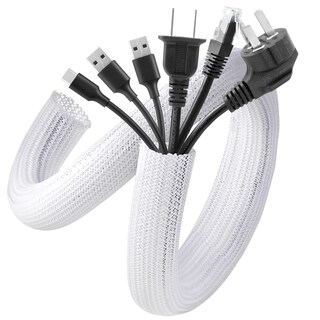 Foto 1 | Foto 1 | Venta Internacional - Funda para Cables Agptek Blanca 1,5 m Paquete de 2