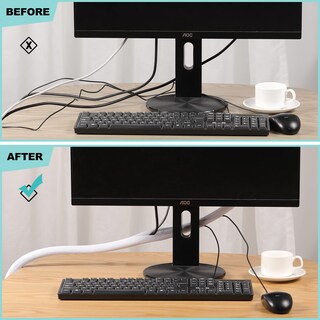 Foto 6 | Foto 6 | Venta Internacional - Funda para Cables Agptek Blanca 1,5 m Paquete de 2