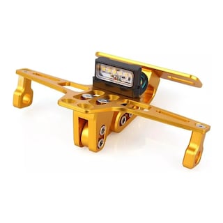 Foto 3 | Foto 3 | Porta Placa  Belug Universal Para Moto Ajustable Con Luz Y Tornillo Amarillo