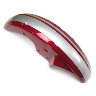 Foto 1 | Foto 1 | Salpicadera Delantera Roja Rosa Lineas Plata Italika Rc 150 (09-17)