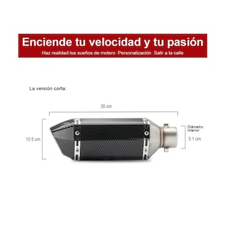 Foto 2 | Foto 2 | Escape Silenciador para Motocicleta Eo Safe Imports ESI-2784 color Negro