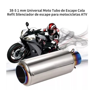 Foto 2 | Foto 2 | Escape Silenciador Para Moto Universal 38-51mm Plata