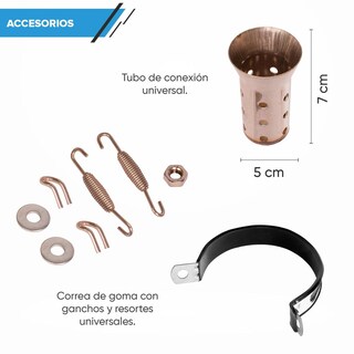 Foto 6 | Foto 6 | Escape Para Motocicleta Kinlley Deportivo Color Plata