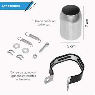 Foto 6 | Foto 6 | Escape Para Motocicleta Kinlley Deportivo Color Plata