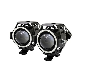 Foto 1 | Foto 1 | 2 Piezas Faros Ojos De Angel Led Para Moto Negro