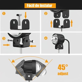 Foto 2 | Foto 2 | Par de Faros de Lupa para Auto y Moto