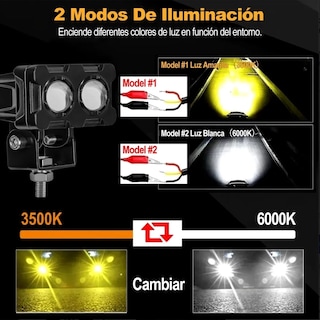 Foto 3 | Foto 3 | Kit Faros Auxiliares Led Doble Eo Safe Imports Esi-449