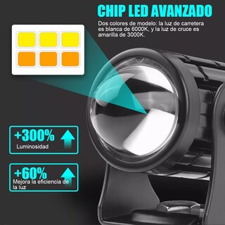 Foto 3 | Foto 3 | Faros de Lupa Eo Safe Imports ESI-4591 color Negro para Auto o Moto 12-80V 1 Par