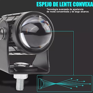 Foto 4 | Foto 4 | Faros de Lupa Eo Safe Imports ESI-4591 color Negro para Auto o Moto 12-80V 1 Par