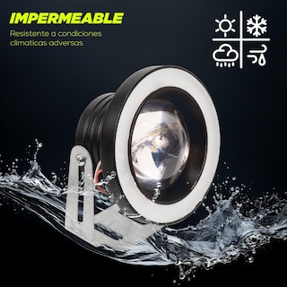Foto 5 | Foto 5 | Faros Auxiliares Para Motocicleta Ojo De Angel Con Base Luz Blanca Azul Kinlley