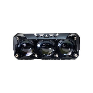 Foto 3 | Foto 3 | Faro Led Para Moto Rasen 3 Ojos De Diablo 2900lm 3 Led Con Lupa 12-60v 26w