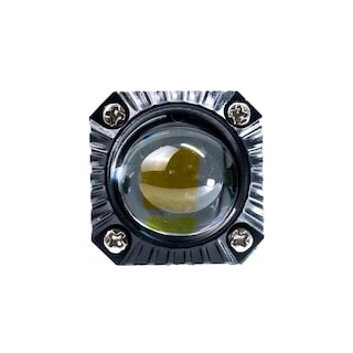 Foto 2 | Foto 2 | Faro Led Para Moto Rasen Cuadrado Con Luz Amarillo-blanco 1 Led Lupa 360° 110m 12-80v 12w