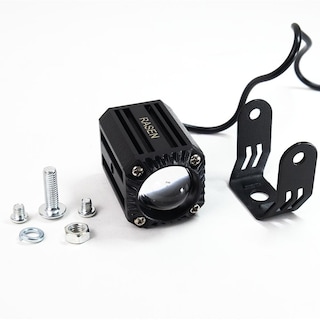 Foto 3 | Foto 3 | Faro Led Para Moto Rasen Cuadrado Con Luz Amarillo-blanco 1 Led Lupa 360° 110m 12-80v 12w