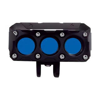 Foto 1 | Foto 1 | Faro Led Para Moto Rasen Rectangular 3 Ojos De Diablo 2900lm 3 Led Con Lupa 12-30v 45w