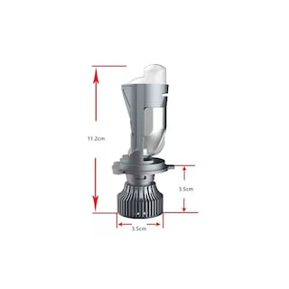 Foto 3 | Foto 3 | Faros Led H4 con Lente Mini Led de 20000 Lm Eo Safe Imports Esi-17061 Gris