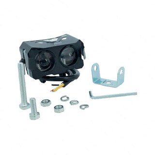 Foto 1 | Foto 1 | Faro Led Rectangular Para Moto Rasen 2 Lupas Luz Amarilla-blanca