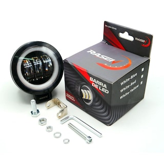 Foto 1 | Foto 1 | Faro Redondo 3 Led Con Lupa Luz Fija, Estrobo Opcional Para Motocicleta