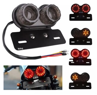 Foto 2 | Foto 2 | Stop Porta Placa Direccionales Led para Moto Cafe Racer Bobber 12v