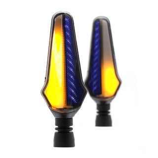 Foto 1 | Foto 1 | Direccionales para Moto Rasen RS-DIR-0035Y-BU Luz color Azul y Amarillo Universal