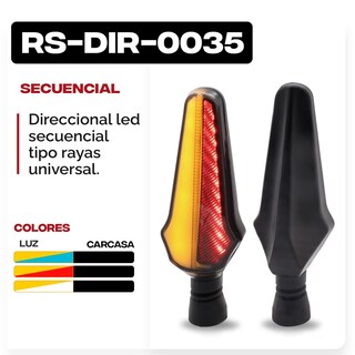 Foto 8 | Foto 8 | Direccionales para Moto Rasen RS-DIR-0035Y-R Luz color Rojo y Amarillo Universal