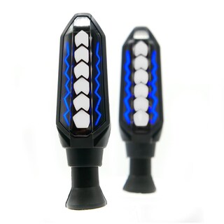 Foto 1 | Foto 1 | Direccionales para Moto Rasen Universal Luz color Azul y Blanco