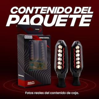 Foto 8 | Foto 8 | Direccionales para Moto Rasen Universal Luz color Azul y Blanco