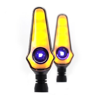 Foto 1 | Foto 1 | Direccionales para Moto Rasen RS-DIR-0056Y-BU Luz color Azul y Amarillo Universal