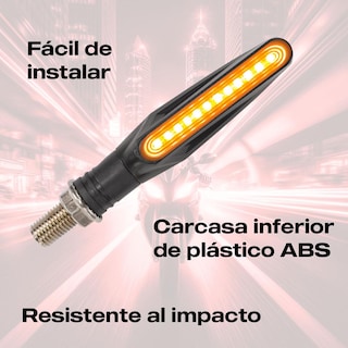 Foto 4 | Foto 4 | Direccionales Secuenciales Led Para Motocicleta Kinlley Universal Negro