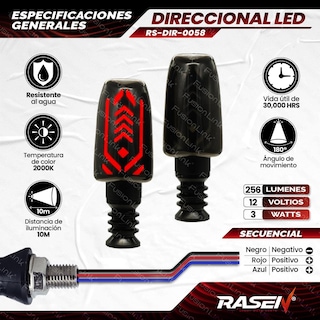 Foto 2 | Foto 2 | Direccional Led Universal Para Moto Rasen