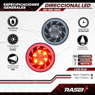 Foto 8 | Foto 8 | Direccionales Para Moto Rasen Led Tipo Ventilador Universal