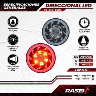 Foto 8 | Foto 8 | Direccionales Para Moto Rasen Led Tipo Ventilador Universal