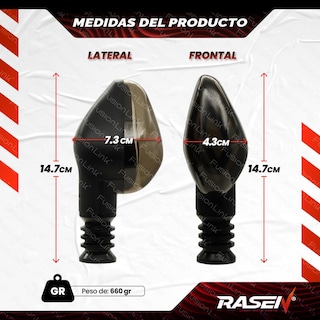 Foto 3 | Foto 3 | Direccional Led Secuencial Para Moto Rasen Tipo Ojo Universal
