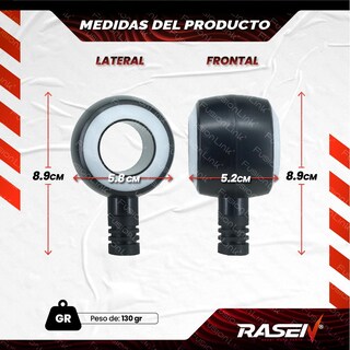 Foto 4 | Foto 4 | Direccional Led Tipo Rueda Multicolor Para Moto Rasen Universal Con 36 Led