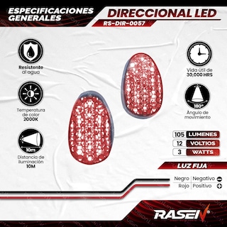 Foto 4 | Foto 4 | Par De Direccionales Led Tipo Tortuga Universal Para Motocicleta