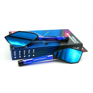 Foto 2 | Foto 2 | Espejo Deportivo Con Vidrio Azul Tipo Pentagonal Universal Para Motocicleta